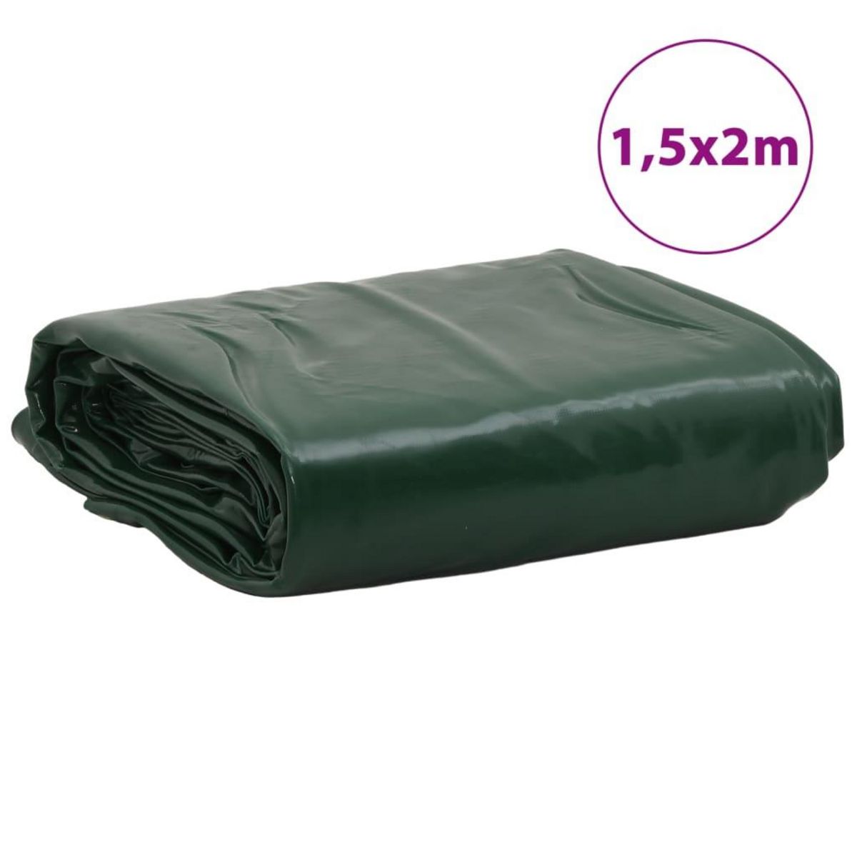 VIDAXL Bache vert 1,5x2 m 600 g/m²