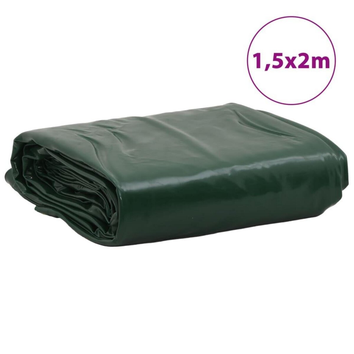 VIDAXL Bache vert 1,5x2 m 600 g/m²