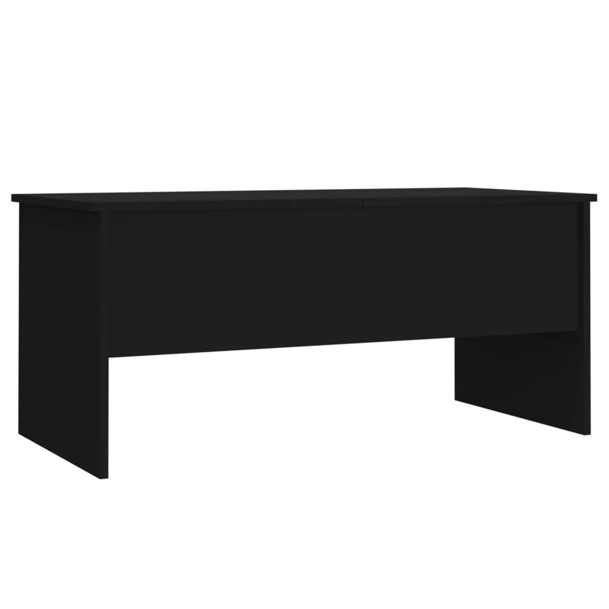 Voir la diapositive 5 : VIDAXL Table basse noir 102x50,5x46,5 cm bois d'ingenierie