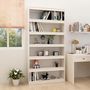 Voir la diapositive 1 : VIDAXL Bibliotheque/Separateur de piece Blanc 100x30x200 cm Pin massif