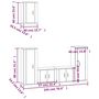 Voir la diapositive 5 : VIDAXL Ensemble de meubles TV 5 pcs Noir Bois d'ingenierie