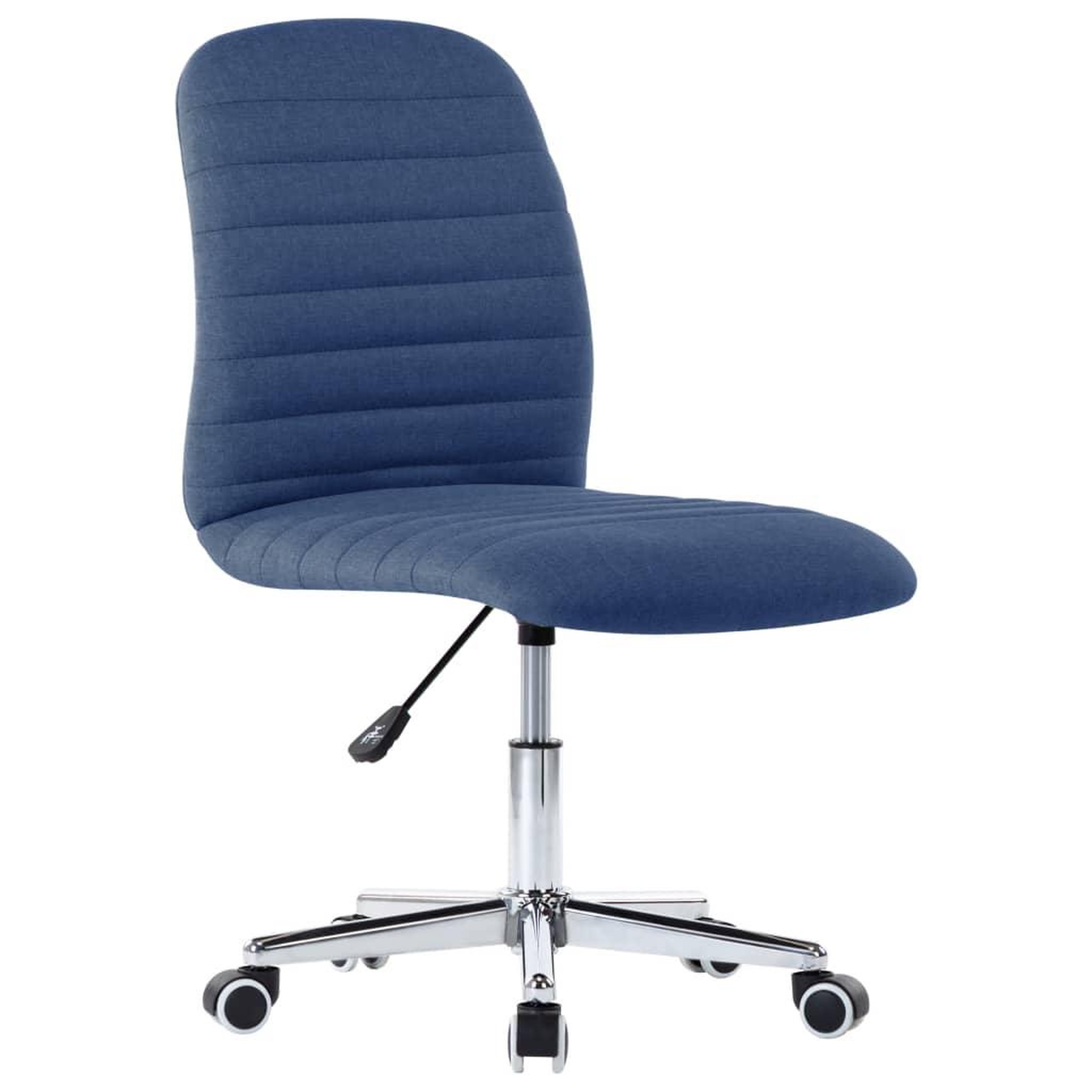 Voir la diapositive 3 : VIDAXL Chaises a manger lot de 4 bleu tissu