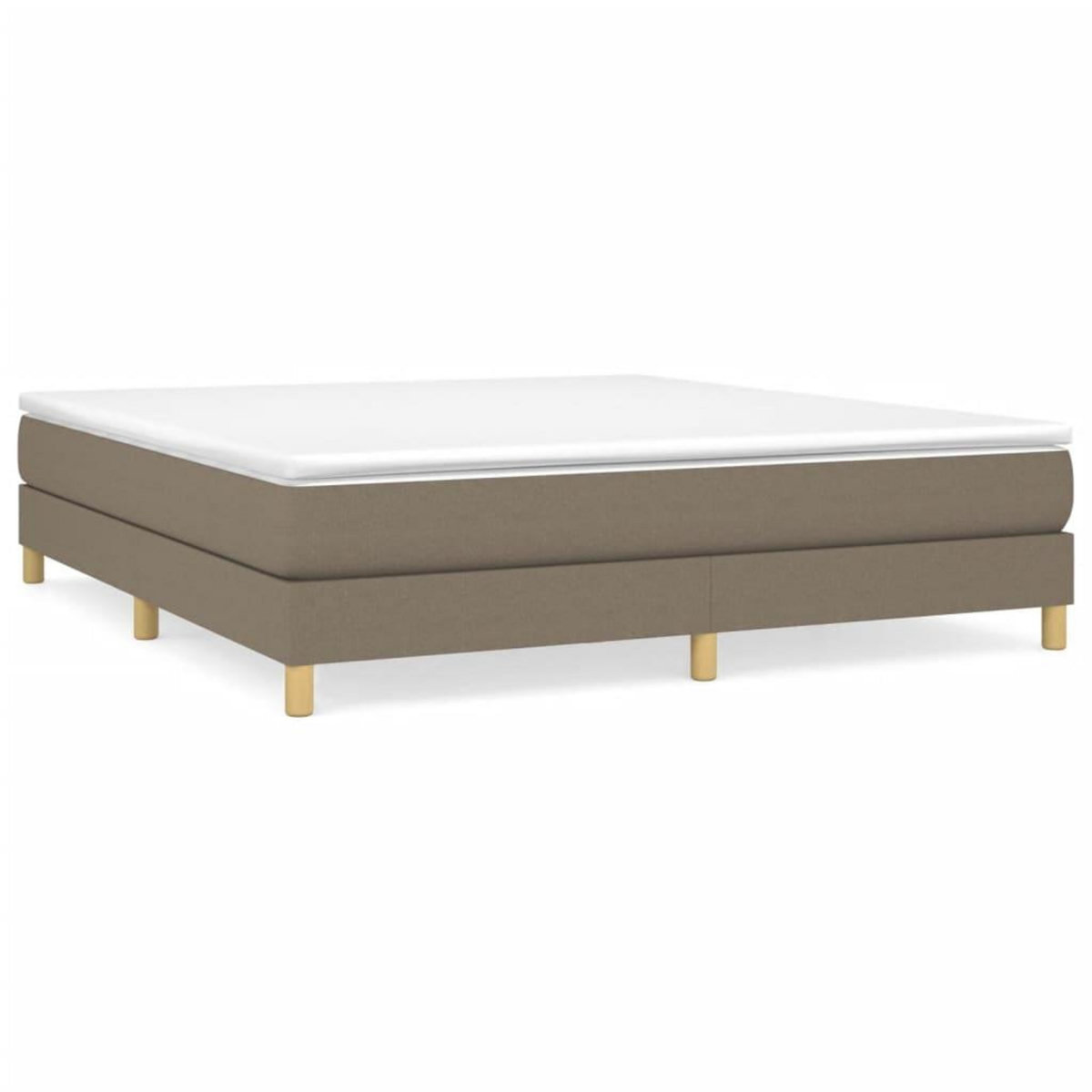 VIDAXL Cadre de lit sans matelas taupe 180x200 cm tissu