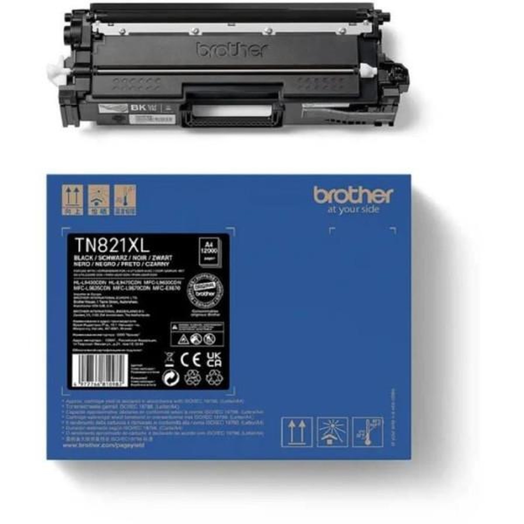 Voir la diapositive 4 : Brother Toner noir - BROTHER - TN821XLBK - 12 000 pages