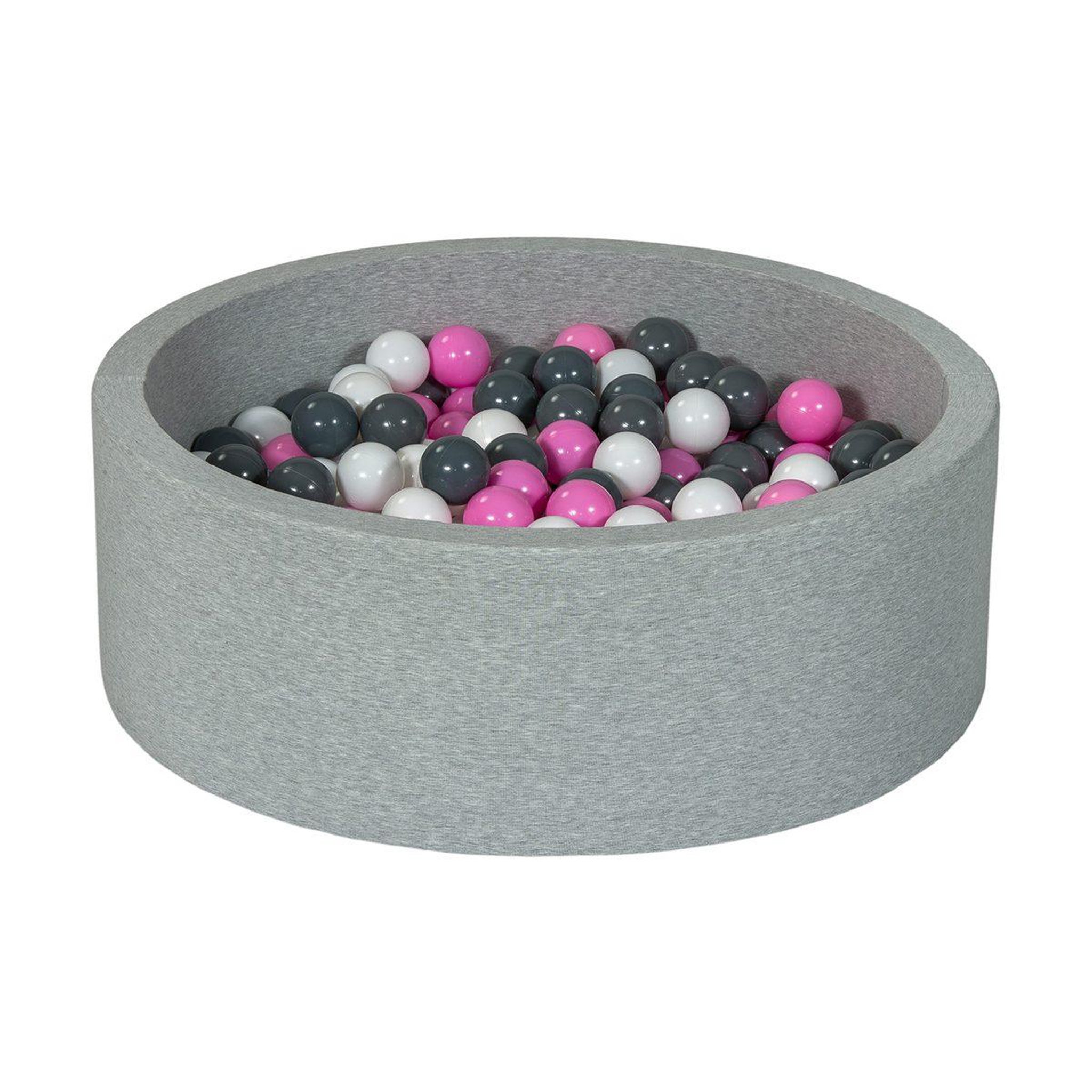 VELINDA Piscine à balles aire de jeu + 300 balles blanc,rose clair,gris
