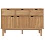 Voir la diapositive 3 : VIDAXL Buffet OTTA 114x43x73,5 cm Bois massif de pin