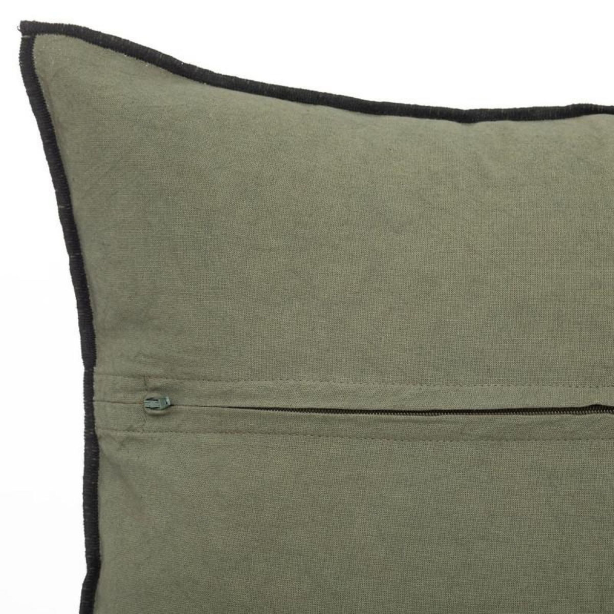 ATMOSPHERA Coussin Coton et Lin déhoussable  Linah  45 x 45 cm  Atmosphera