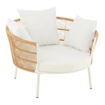 Paris Prix Fauteuil de Jardin  Poa  118cm Blanc