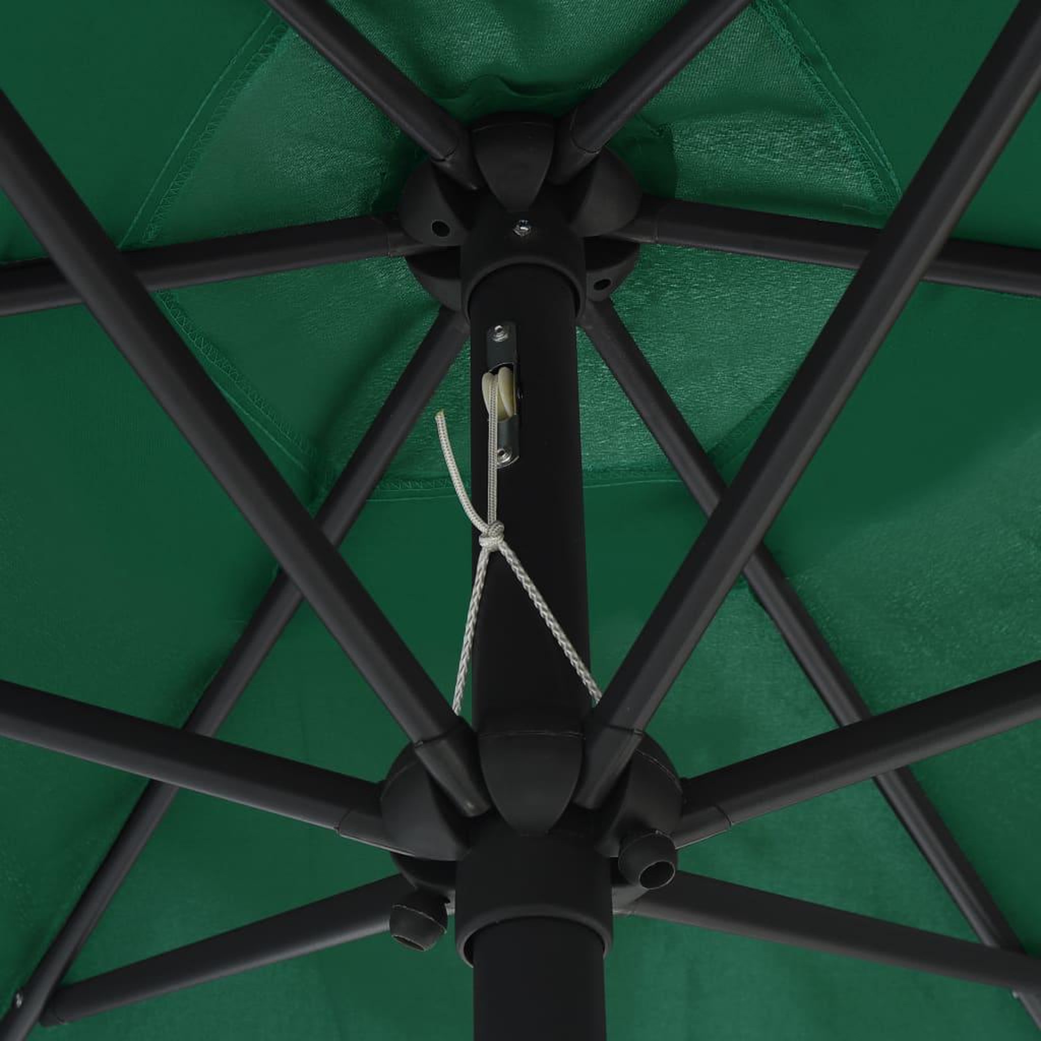 Voir la diapositive 5 : VIDAXL Parasol de jardin avec lumieres LED et mat en aluminium vert