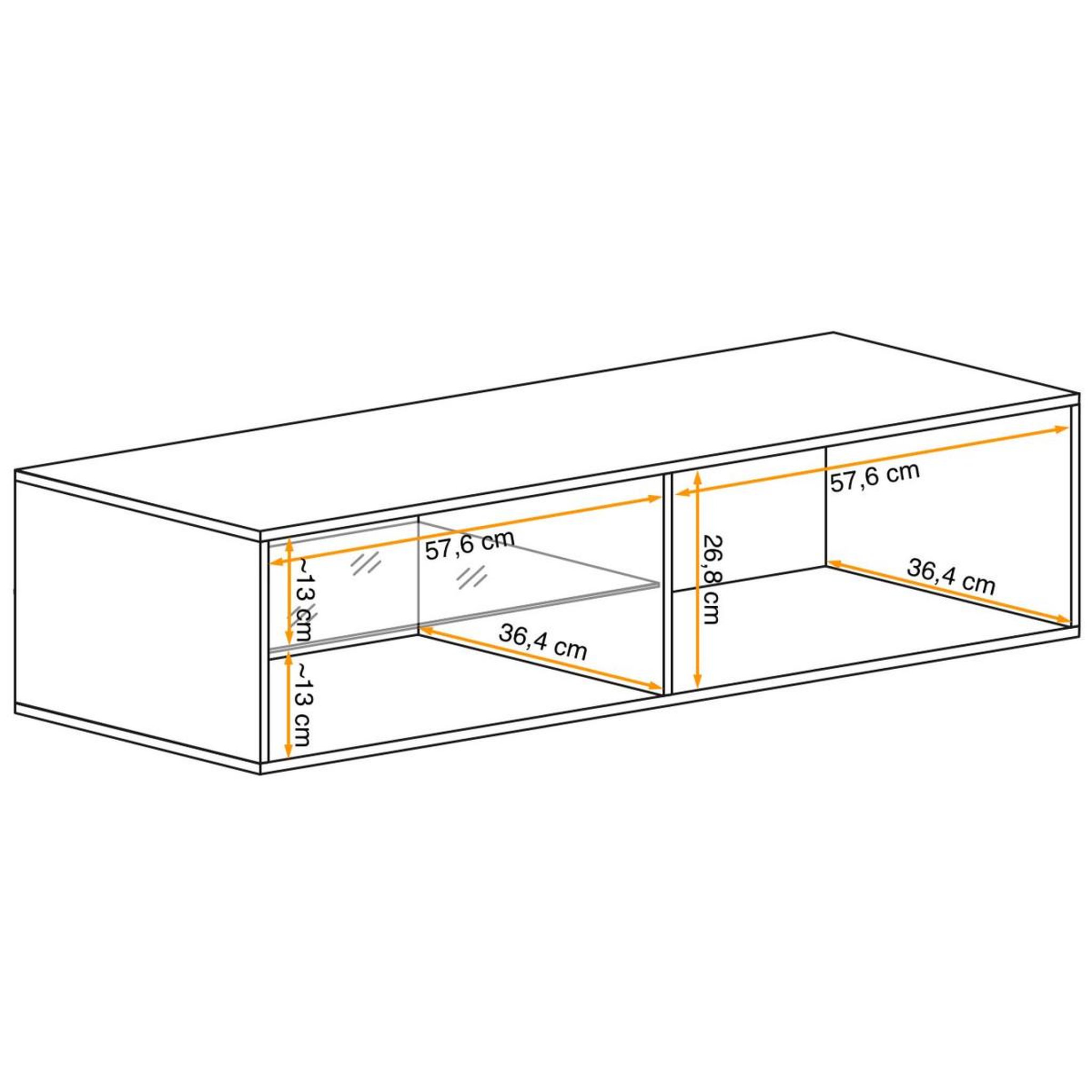 Voir la diapositive 3 : Paris Prix Meuble tv led design  switch iv  120cm noir