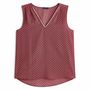 Voir la diapositive 3 : IN EXTENSO Top rose imprimé graphique col v femme