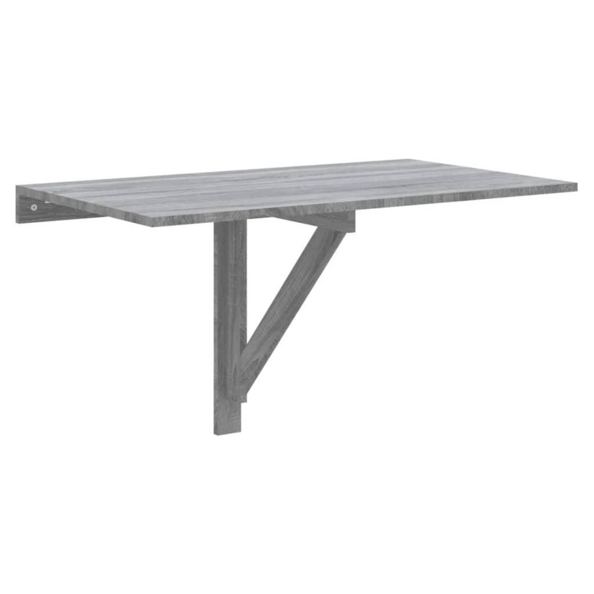 VIDAXL Table murale pliable Sonoma gris 100x60x56 cm Bois d'ingenierie