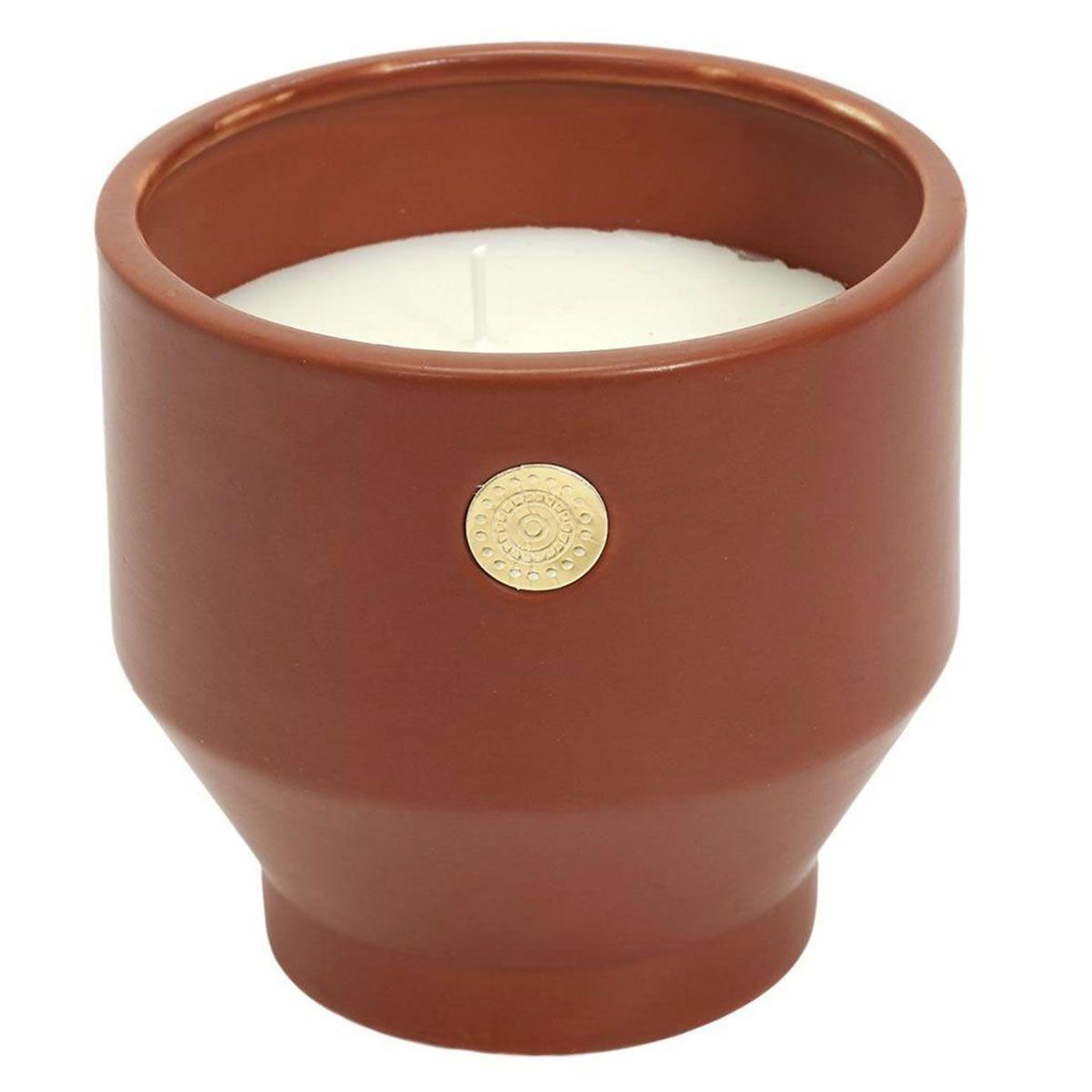 The Home Deco Factory Bougie parfumée ciment  médaillon  12cm pivoine