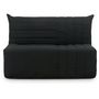 Voir la diapositive 3 : MARKET24 Banquette BZ - 2 places - Tissu Anthracite - 143 x 106 x 92 cm - Matelas BULTEX - BECCI