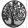 Voir la diapositive 6 : VIDAXL Miroir de jardin Noir 60x2,5 cm Fer Rond utilisation exterieure