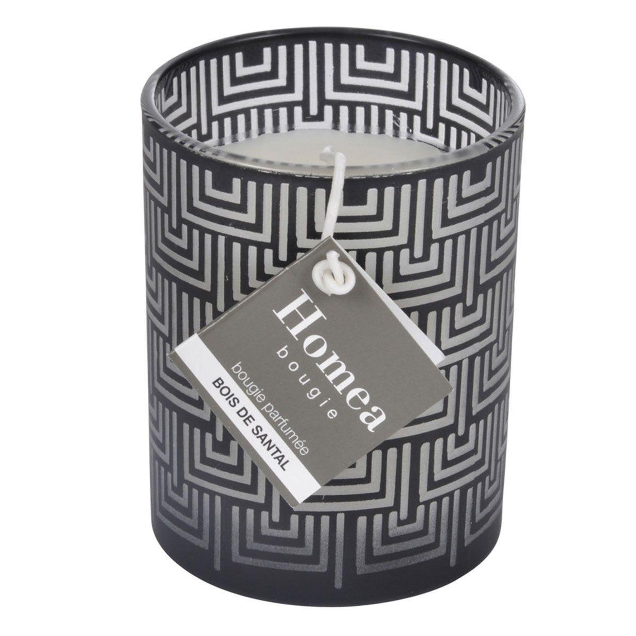 Voir la diapositive 2 : Douceur d'Intérieur Bougie parfumée  graphic ethnic  8cm noir