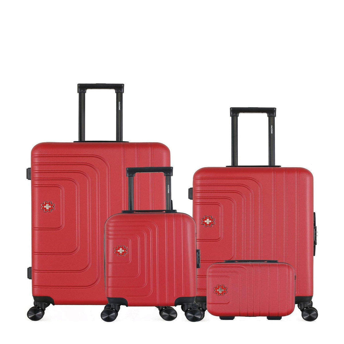 SWISS KOPPER SWISS KOPPER - Lot de 4 - Valises grand format, weekend, cabine XXS et vanity RUTI