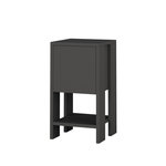 TOILINUX Table de chevet Ema. Coloris disponibles : Marron, Gris, Blanc, Beige