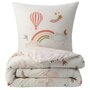 Voir la diapositive 3 : FUTURE HOME Parure de lit enfant en coton imprimé arc-en-ciel 140x200cm