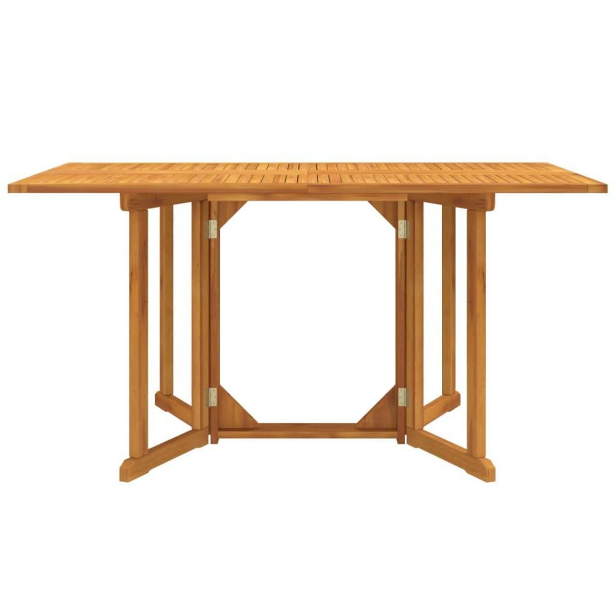 VIDAXL Table de jardin papillon pliante 150x90x75 cm bois massif teck