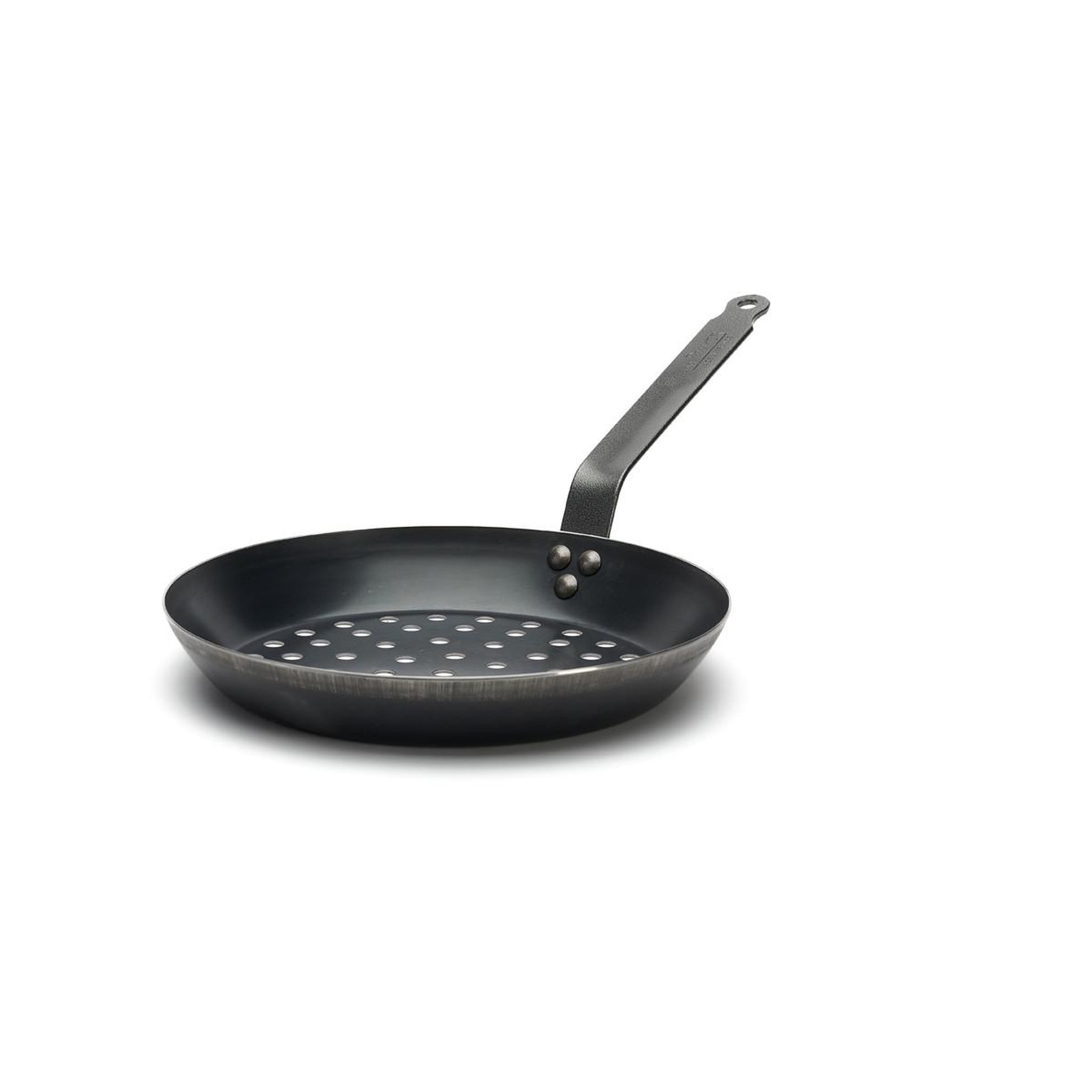 Voir la diapositive 5 : De buyer Poêle à marrons 28 cm queue courte - 5490.28