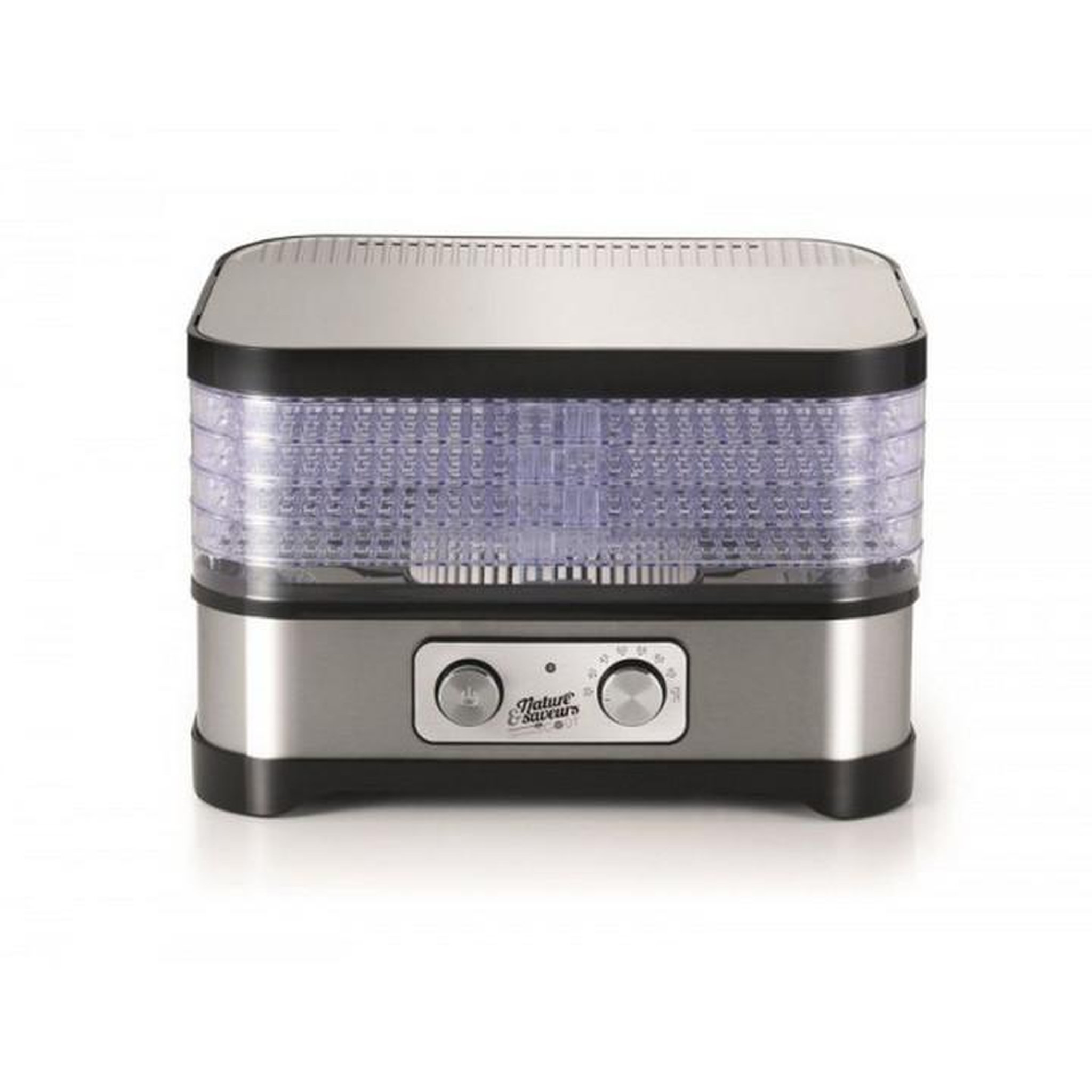 Voir la diapositive 2 : NATURE & SAVEURS Déshydrateur fruits et légumes 5 plateaux 400w - ns d5meca