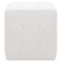Voir la diapositive 3 : VIDAXL Poufs 2 pcs Blanc 30 x 30 x 30 cm Similicuir