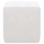 Voir la diapositive 3 : VIDAXL Poufs 2 pcs Blanc 30 x 30 x 30 cm Similicuir
