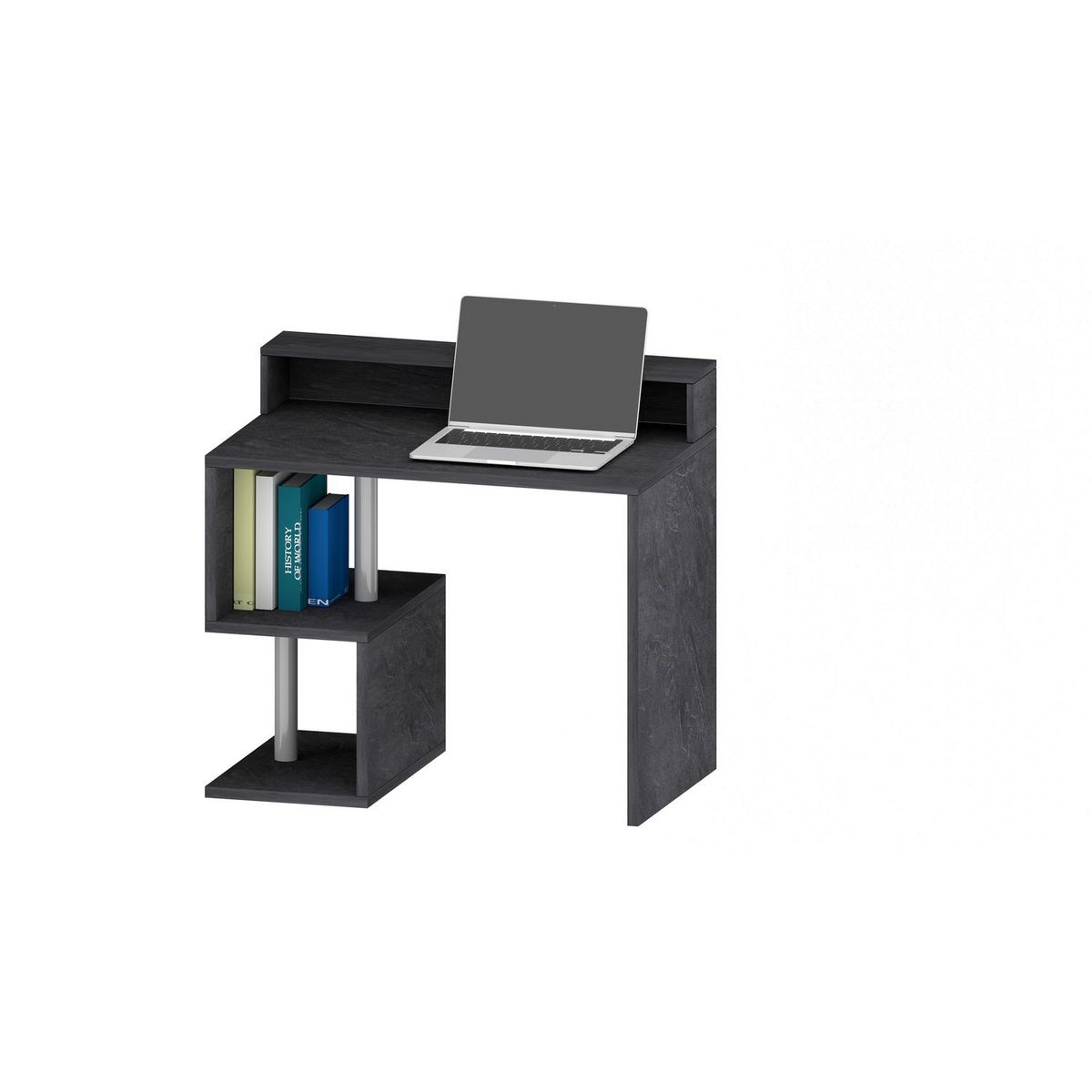 Bureau droit avec rehaussement L100 cm SANTA