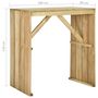 Voir la diapositive 6 : VIDAXL Table de bar 100x60x110 cm Bois de pin impregne