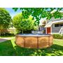 Voir la diapositive 3 : trigano PISCINE MÉTAL HORS SOL ASPECT BOIS OSMOSE 7,95 X 4,90 X 1,32 M