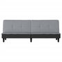 Voir la diapositive 4 : VIDAXL Canape-lit a gris clair tissu