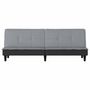 Voir la diapositive 4 : VIDAXL Canape-lit a gris clair tissu