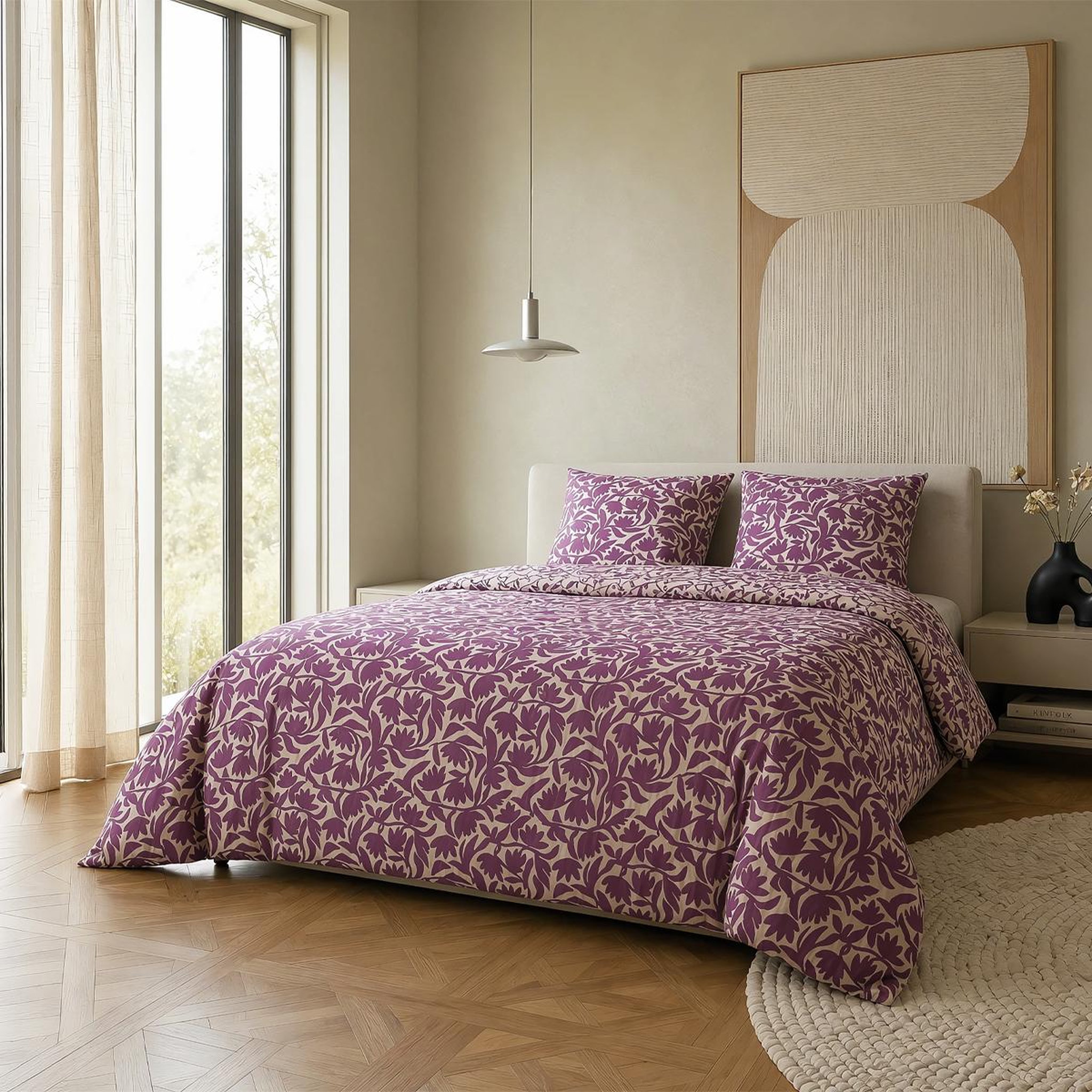 Voir la diapositive 2 : DODO Pack housse de couette + taie(s) d'oreiller coton osmose
