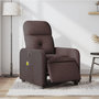 Voir la diapositive 1 : VIDAXL Fauteuil de massage inclinable electrique Marron fonce Tissu