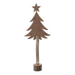 Paris Prix Sapin de Noël sur Tronc  Étoile  60cm Marron