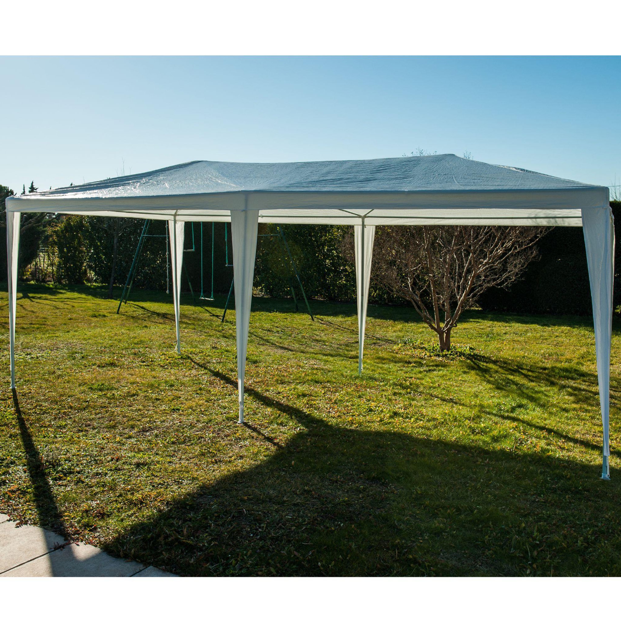 Voir la diapositive 2 : WERKAPRO Tente de réception 3 x 6 m blanche WERKA PRO