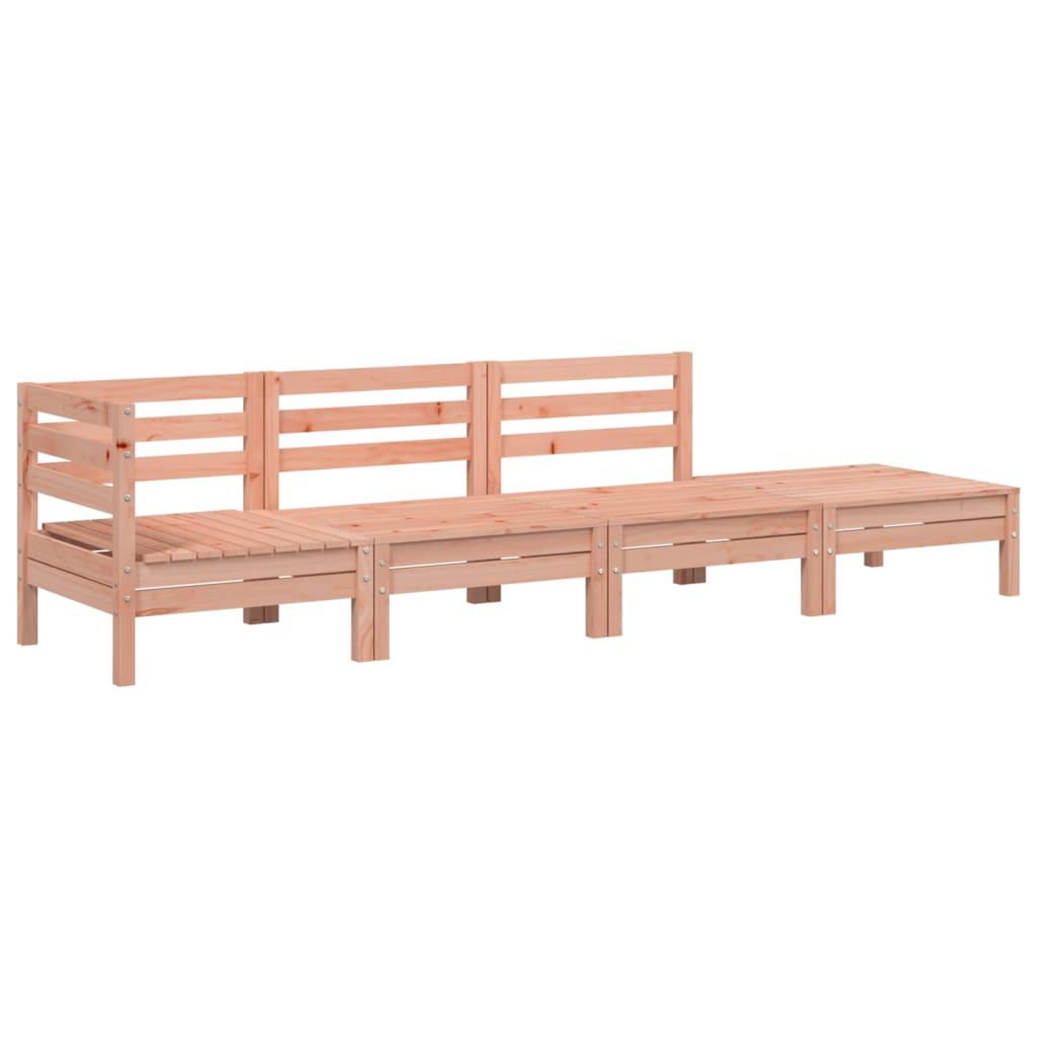 Voir la diapositive 2 : VIDAXL Canape de jardin 4 places bois massif de douglas