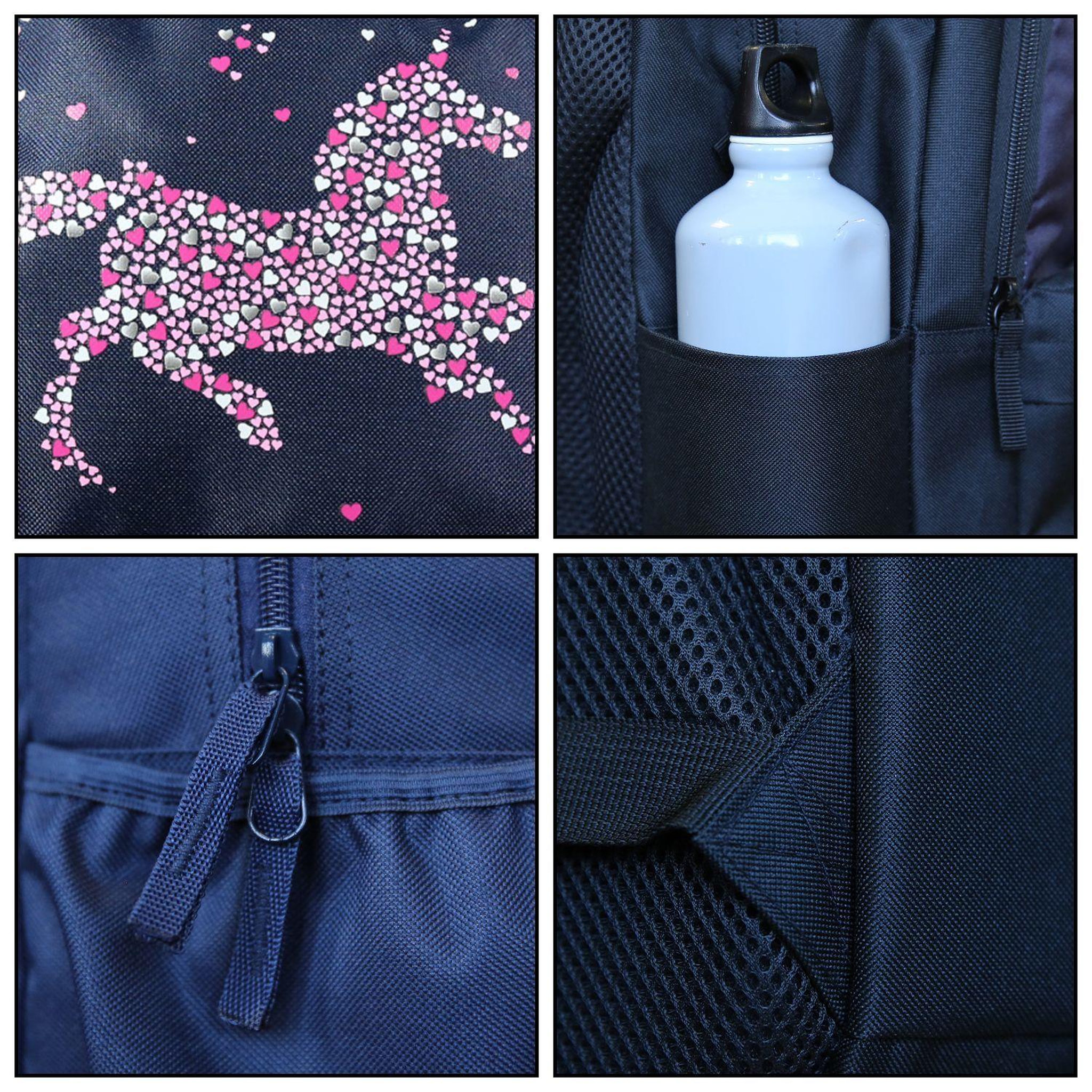 Voir la diapositive 6 : Bagtrotter BAGTROTTER Sac à dos 2 compartiments 43 cm Cybel X Phileas Cheval Licorne Bleu