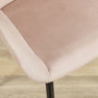 Voir la diapositive 4 : The Home Deco Factory 2 Fauteuils de table design velours Giulia