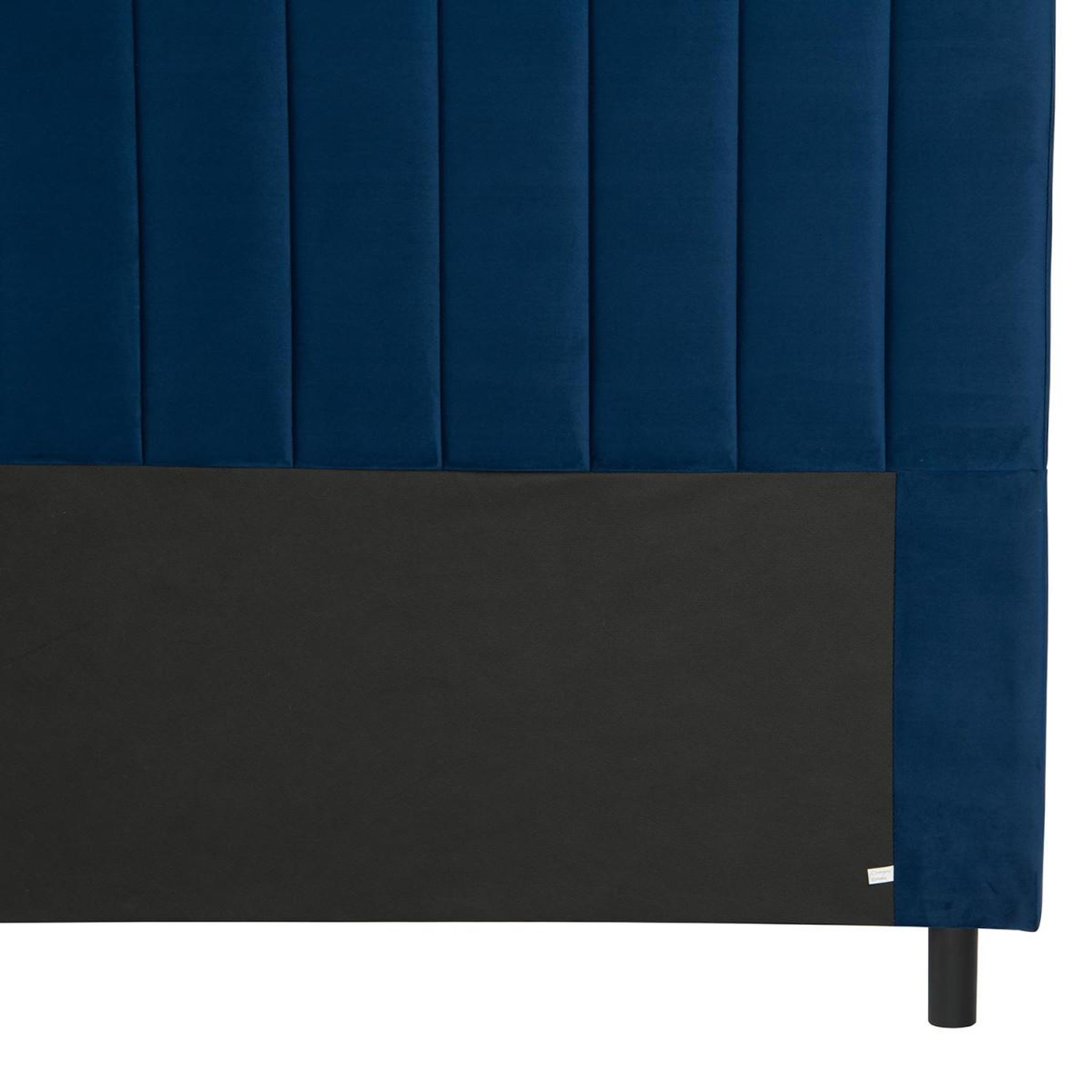 Voir la diapositive 6 : Paris Prix Tête de lit en velours design  kenty  140cm bleu