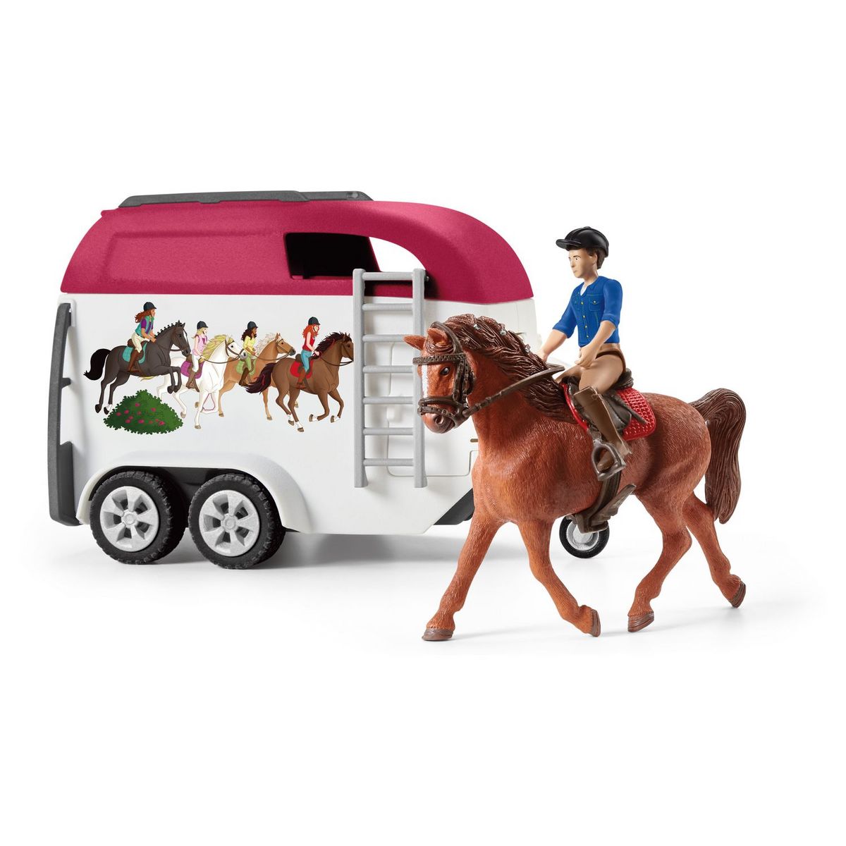 Schleich Grand voyage équestre en voiture et remorque 