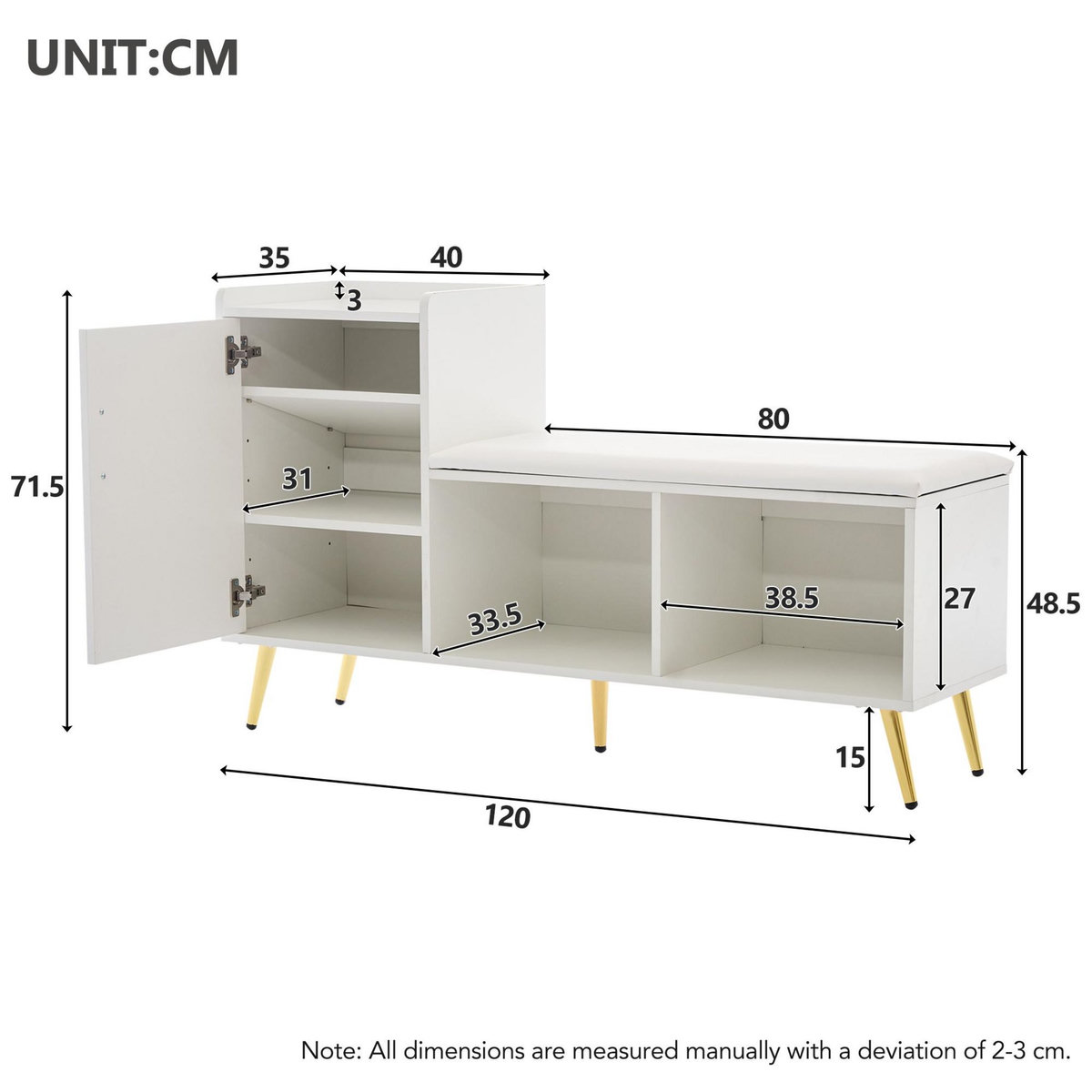 MERAX Meuble à chaussures 7 paires