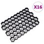 Voir la diapositive 2 : VIDAXL Grilles d'herbe 16 pcs noir 60x40x3 cm plastique