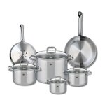 ELO Ensemble de 2 Poêles de cuisson 24 et 28 cm et 4 faitouts 14, 16, 20 et 26 cm Elo Profi Citrin