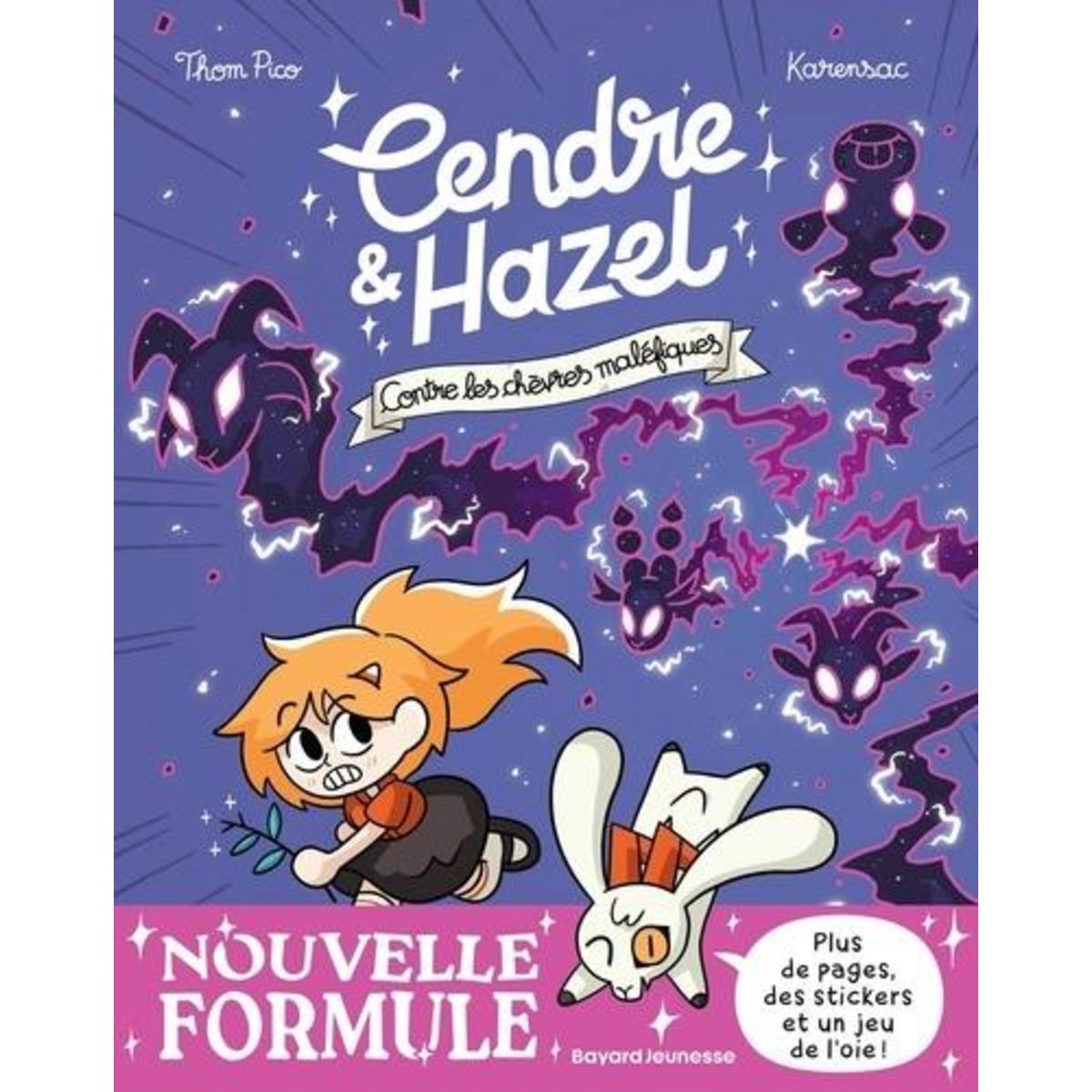 CENDRE ET HAZEL TOME 9 : CENDRE ET HAZEL CONTRE LES CHEVRES MALEFIQUES. AVEC DES STICKERS ET UN JEU DE L'OIE, Pico Thom