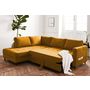 Voir la diapositive 3 : LISA DESIGN Anna - canapé d'angle gauche - 5 places - convertible - en velours