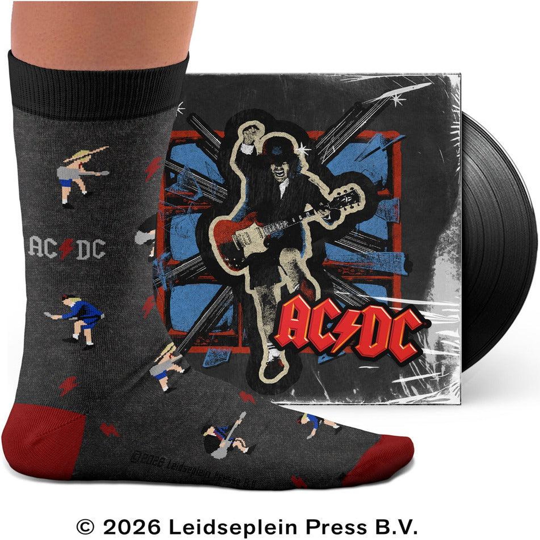 Voir la diapositive 4 : SOCK AFFAIRS Chaussettes ac/dc, angus young