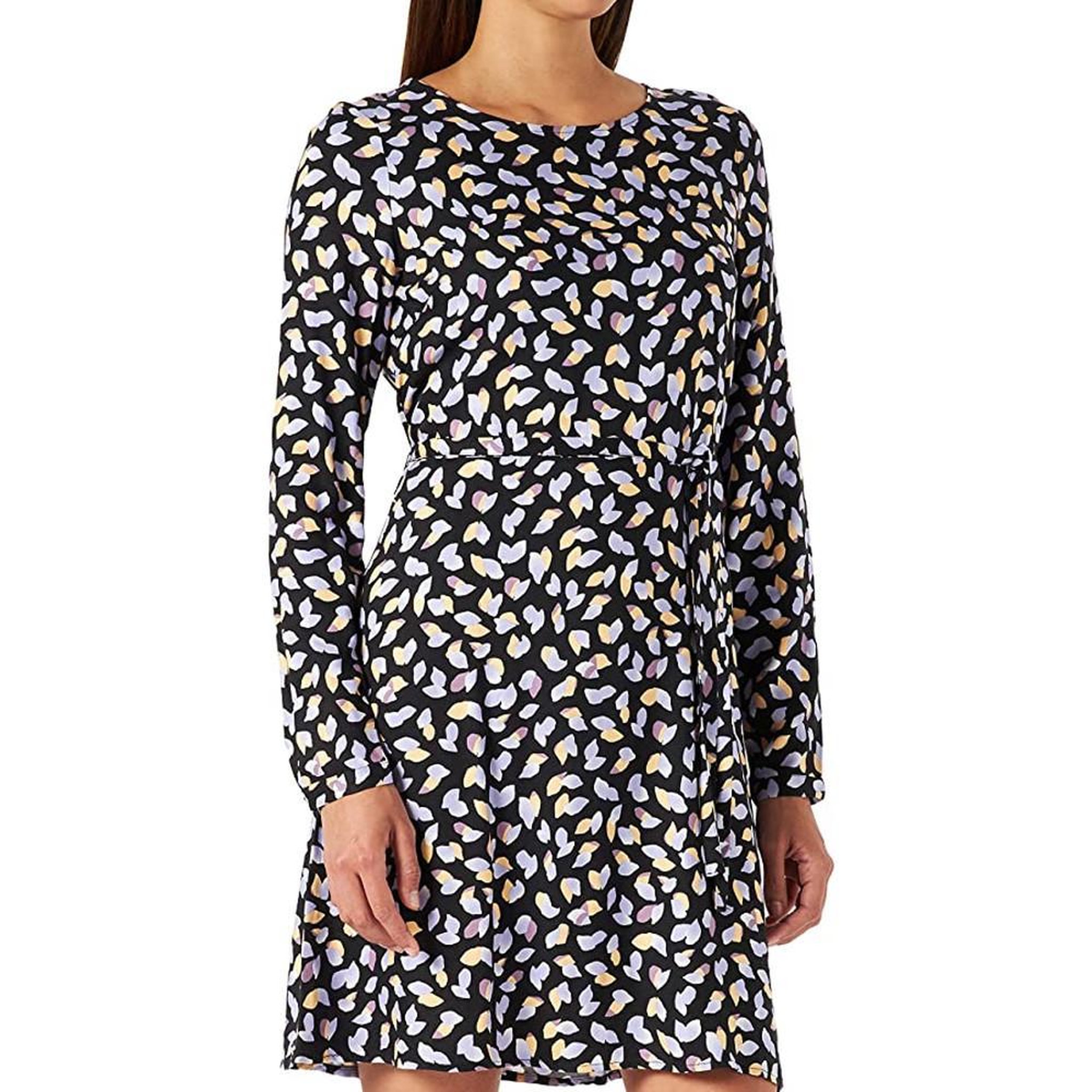 Voir la diapositive 1 : Vila Robe Noir à motif Femme Vila Vivish