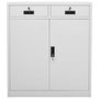 Voir la diapositive 2 : VIDAXL Armoire de bureau Gris clair 90x40x102 cm Acier